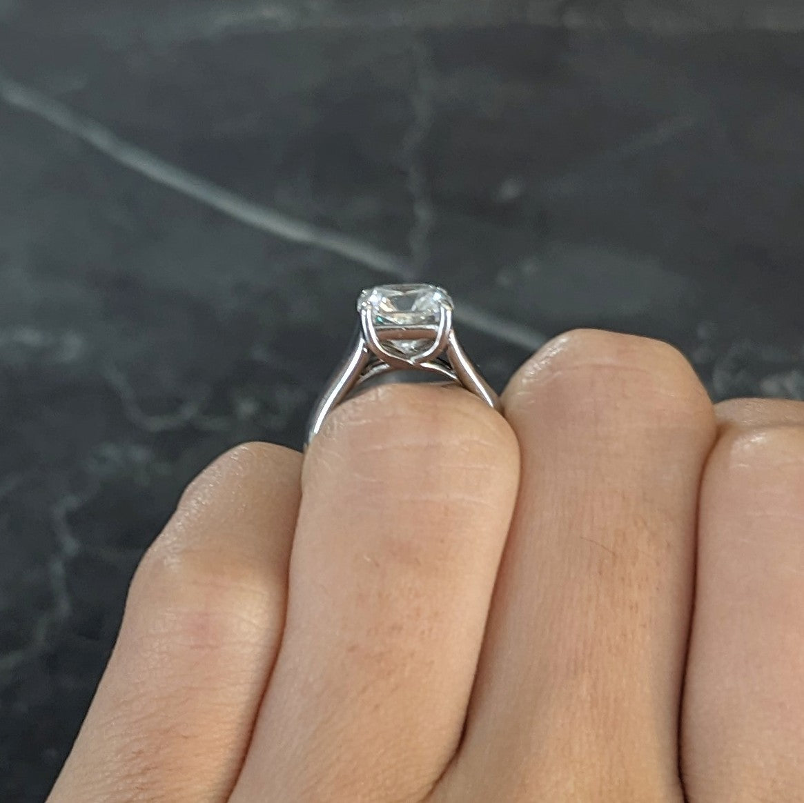 Tiffany & Co. 3.06 CTW Lucida Cut Diamond Platinum Solitaire Vintage Engagement Ring GIA Wilson's Estate Jewelry