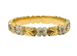 Alfred Humbert & Son 14 Karat Two-Tone Gold Band Stackable Ring - Wilson's Estate Jewelry