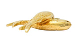 Art Nouveau 14 Karat Gold Crossed Fish Pisces Zodiac Charm - Wilson's Estate Jewelry