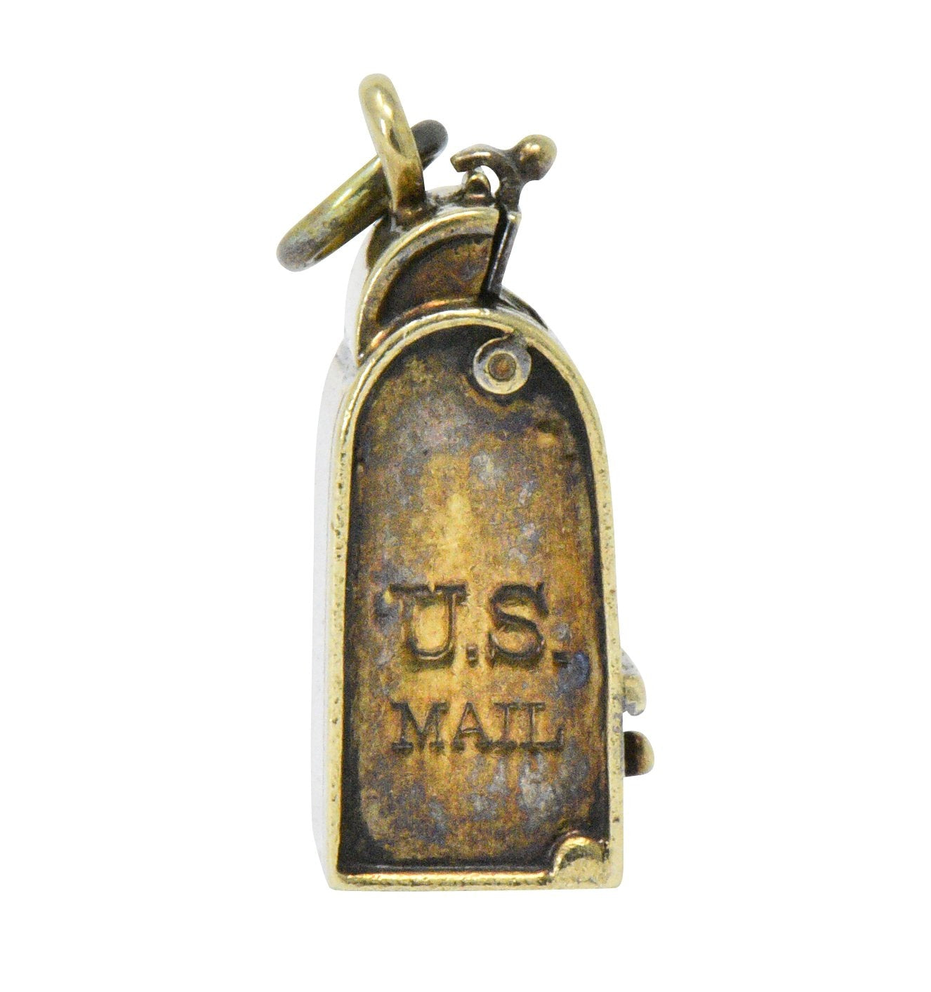 Art Nouveau 14 Karat Gold Mailbox Charm Wilson's Estate Jewelry