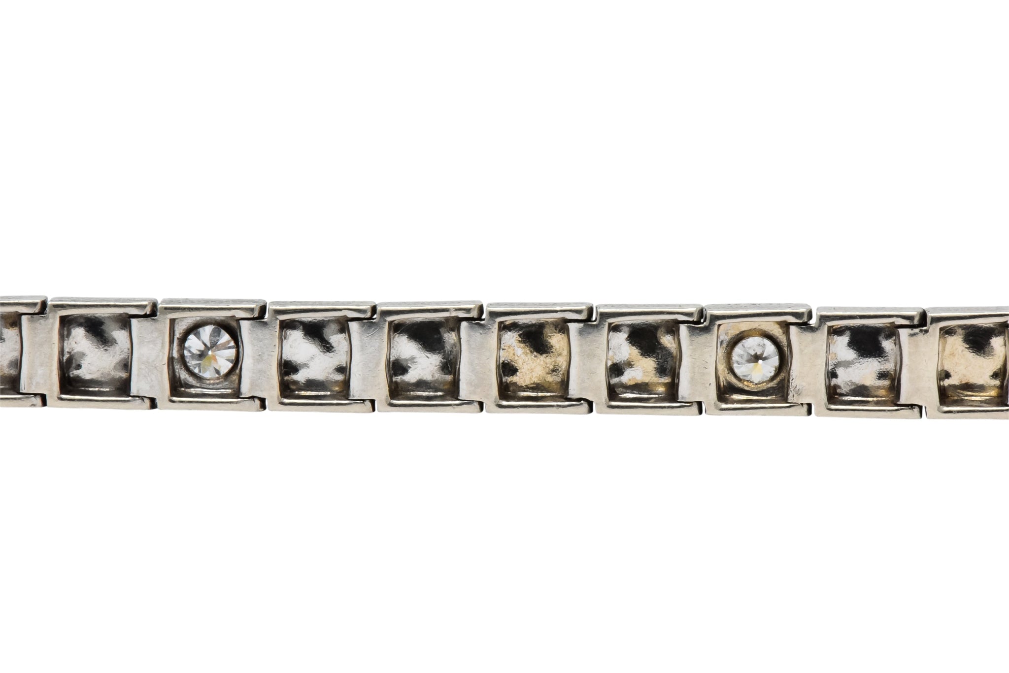 Bailey Banks & Biddle Art Deco Diamond Platinum Link Bracelet - Wilson's Estate Jewelry