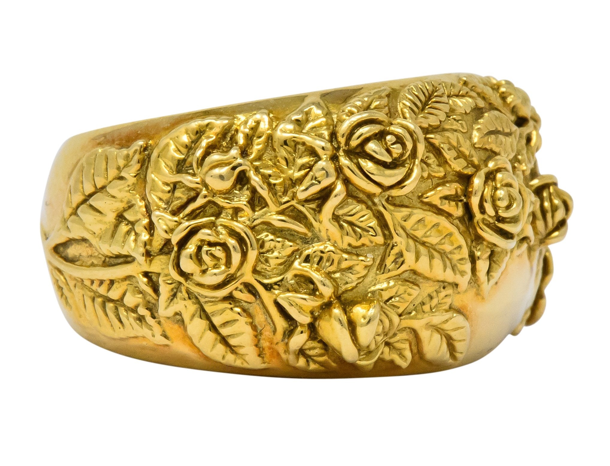 Carrera Y Carrera 18 Karat Gold Garden Of Roses Ring - Wilson's Estate Jewelry