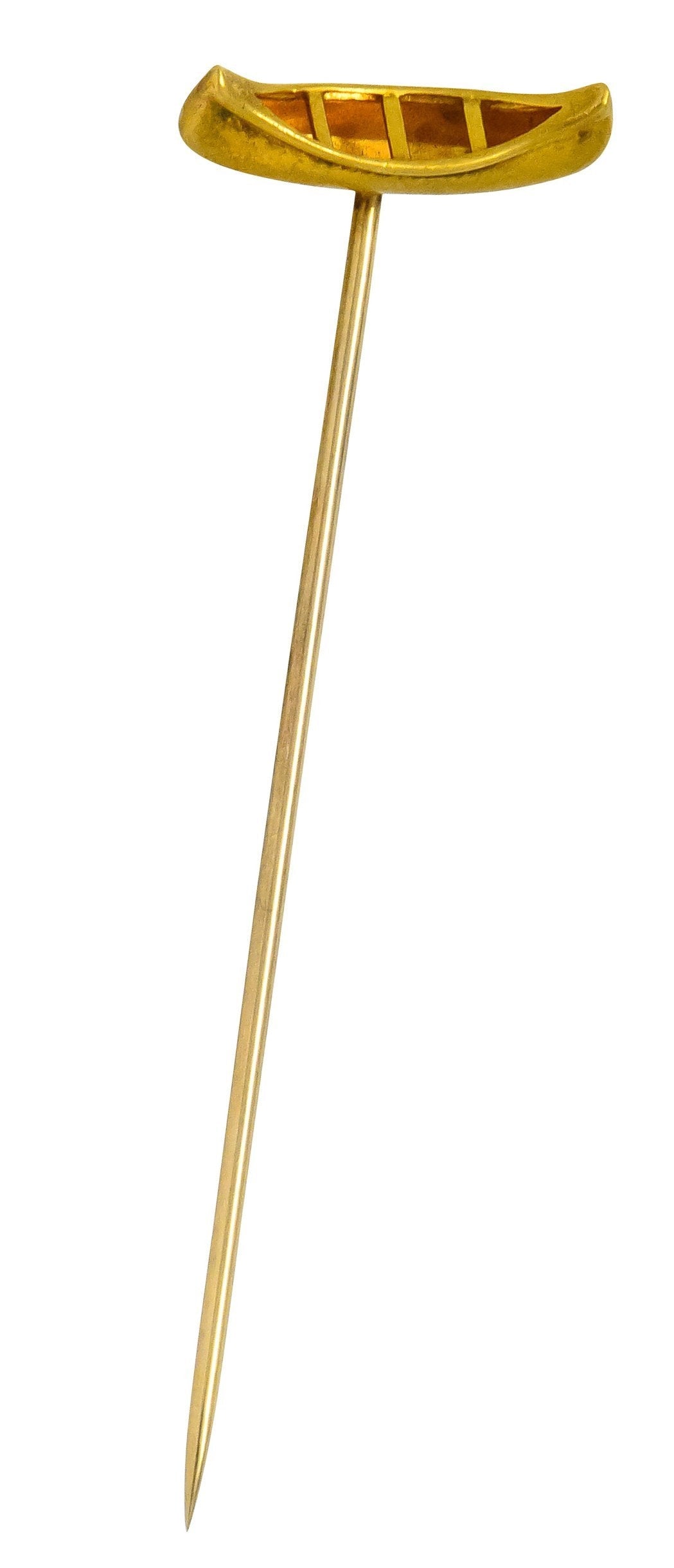 Carter Gough & Co. 14 Karat Gold Canoe Stickpin - Wilson's Estate Jewelry