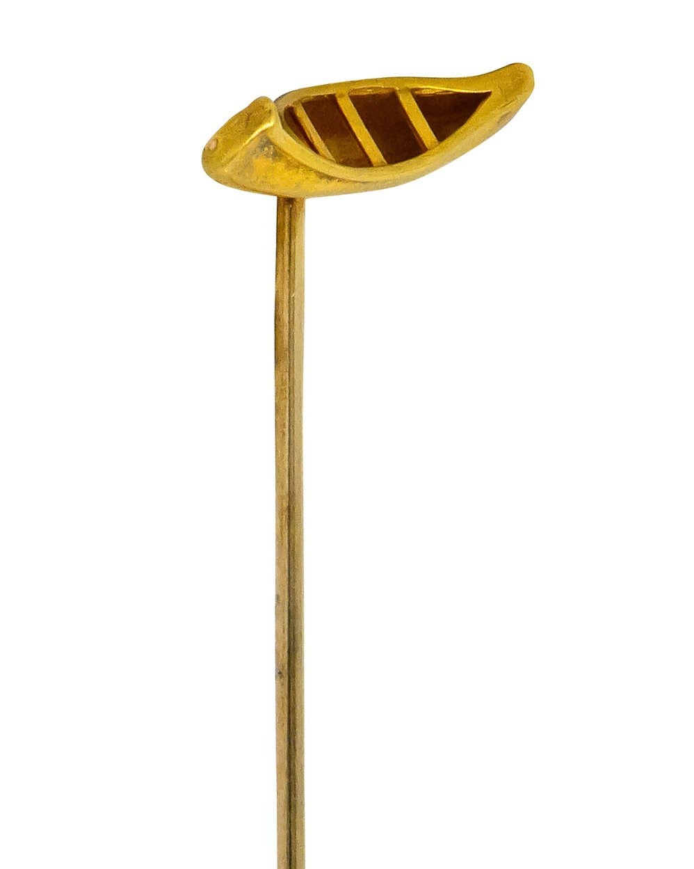 Carter Gough & Co. 14 Karat Gold Canoe Stickpin - Wilson's Estate Jewelry