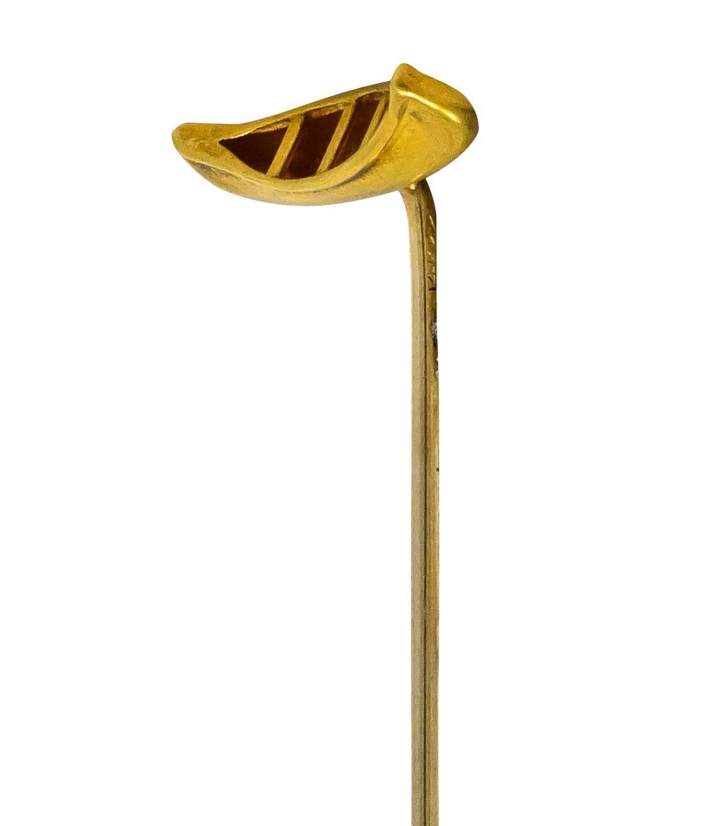 Carter Gough & Co. 14 Karat Gold Canoe Stickpin - Wilson's Estate Jewelry