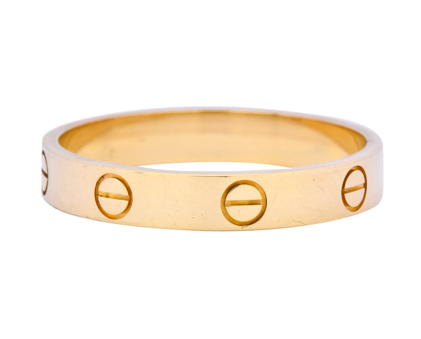 Cartier Love 18 Karat Gold Unisex Band Ring - Wilson's Estate Jewelry