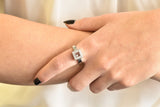 Chopard 0.38 CTW Diamond 18 Karat White Gold Happy Diamonds Ring Wilson's Estate Jewelry