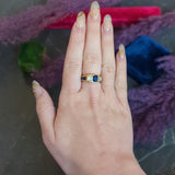 Van Cleef & Arpels 3.57 CTW Diamond Sapphire 18 Karat Gold French Unisex Vintage Ring