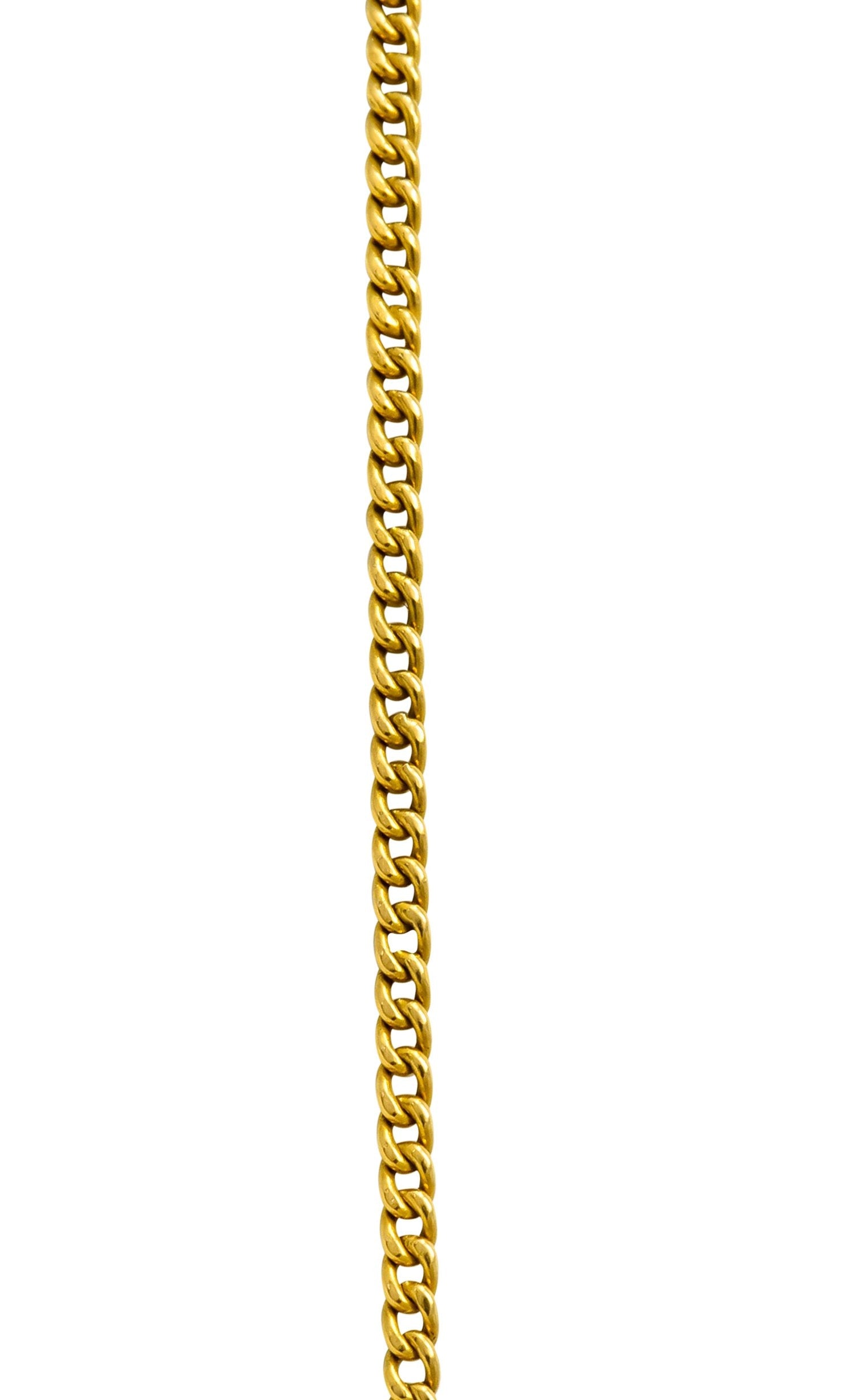 Edwardian Coral Diamond Platinum Gold Drop Pendant Necklace Circa 1940s - Wilson's Estate Jewelry