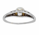 Exquisite Art Deco Natural Pearl Diamond Platinum Fashion Ring - Wilson's Estate Jewelry