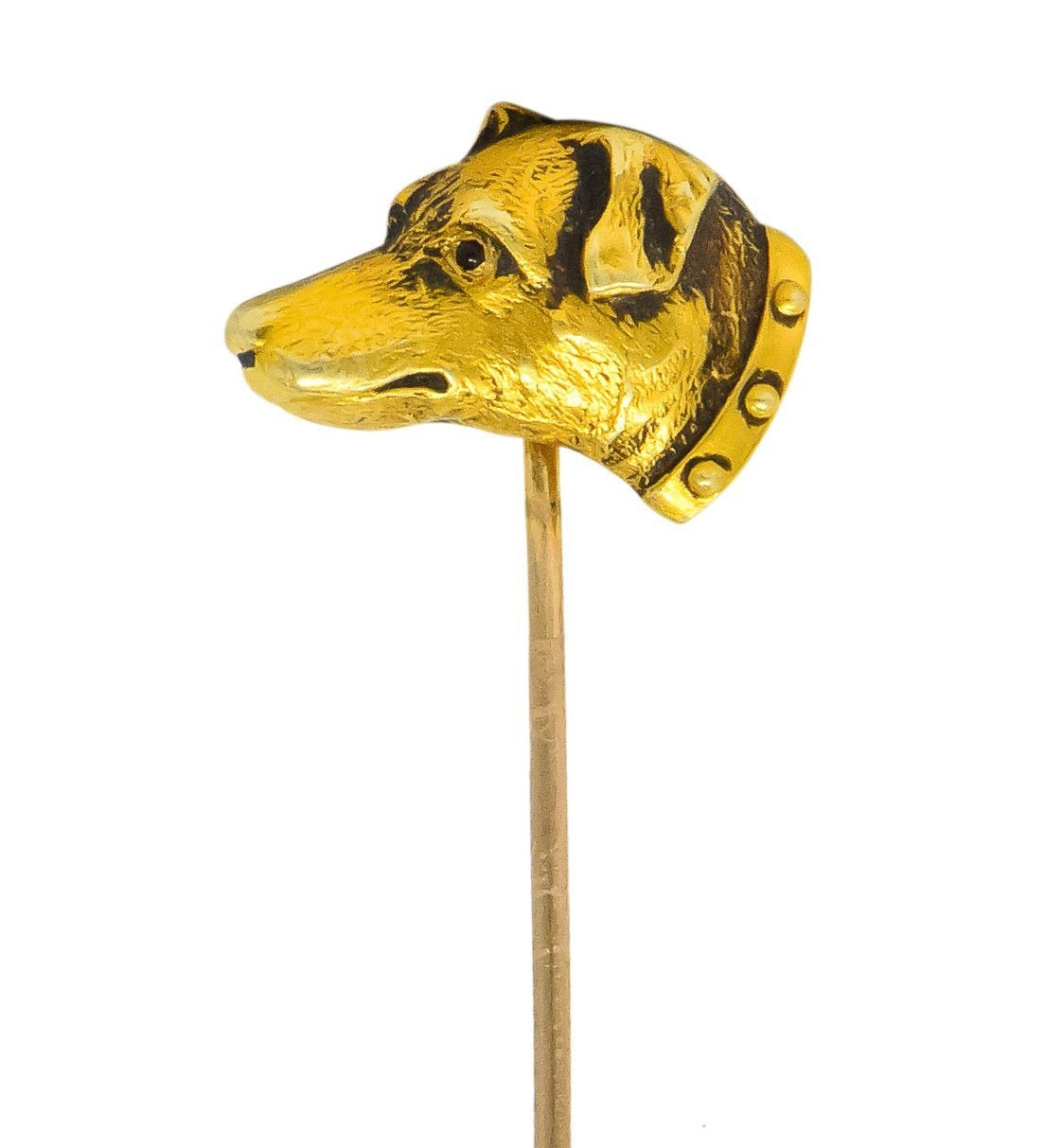 Geoffroy & Co. Edwardian 14 Karat Gold Dog Stickpin - Wilson's Estate Jewelry