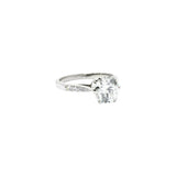 Gorgeous 1.87 CTW Diamond & Platinum Engagement Ring GIA Certified Wilson's Estate Jewelry