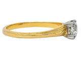 Jabel 1920's 0.90 CTW Diamond 18 Karat Gold Engagement Ring - Wilson's Estate Jewelry