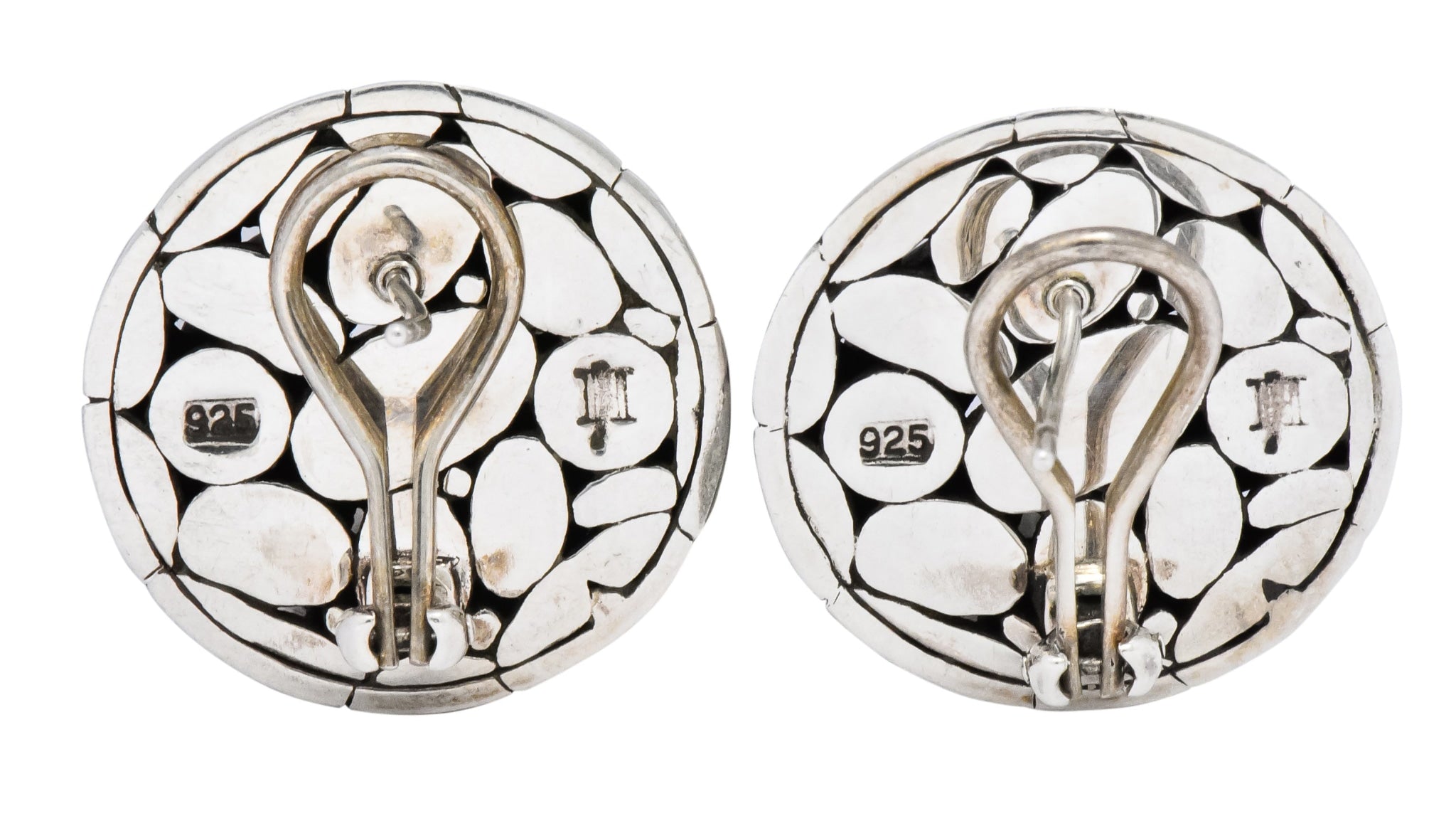 John Hardy Vintage Sterling Silver Dot Earrings - Wilson's Estate Jewelry