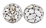 John Hardy Vintage Sterling Silver Dot Earrings - Wilson's Estate Jewelry