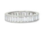 Oscar Heyman 1.80 CTW Baguette Diamond Platinum Eternity Band Ring Wilson's Estate Jewelry