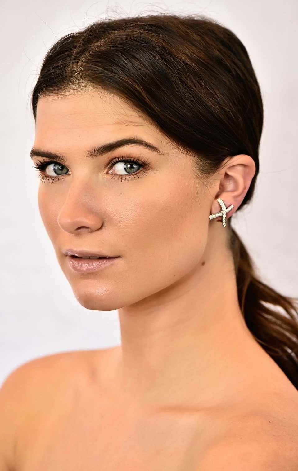 Paloma Picasso Tiffany & Co. Vintage 1.20 Carat Diamond Platinum X Kiss Earrings - Wilson's Estate Jewelry