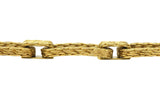 Retro Unoaerre 18 Karat Yellow Gold Link Bracelet Wilson's Estate Jewelry