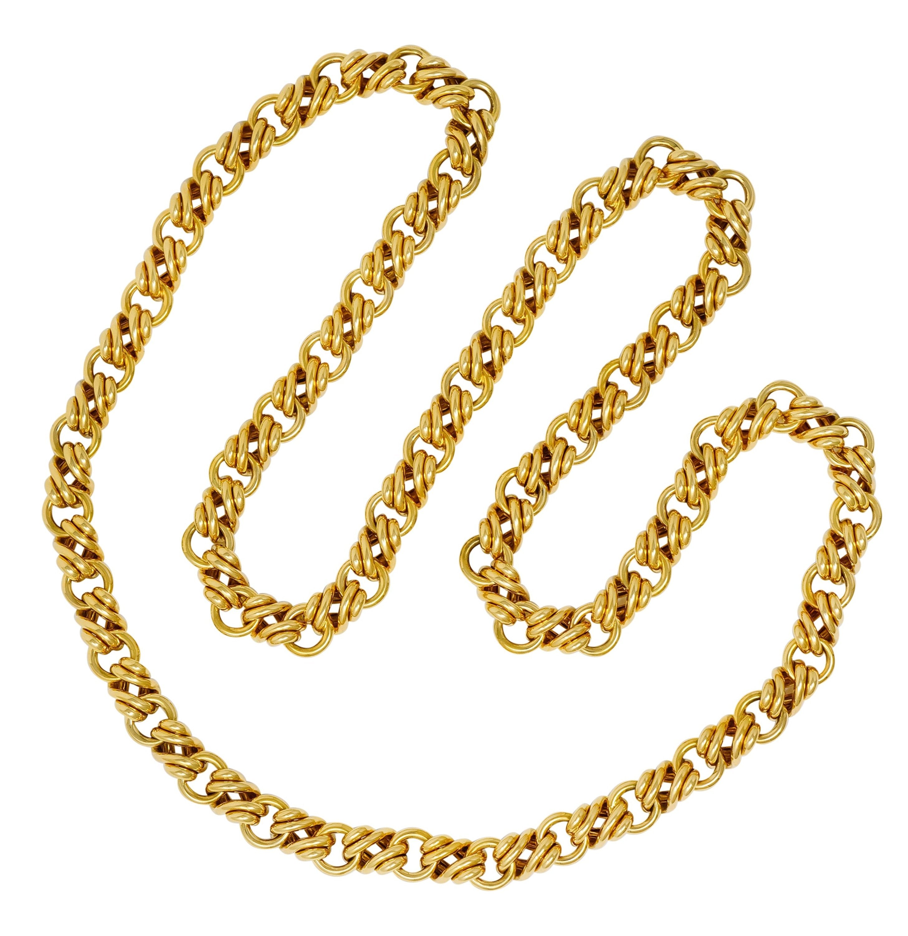 Tiffany & Co. Vintage 18 Karat Yellow Gold Substantially Linked Chain Necklace - Wilson's Estate Jewelry