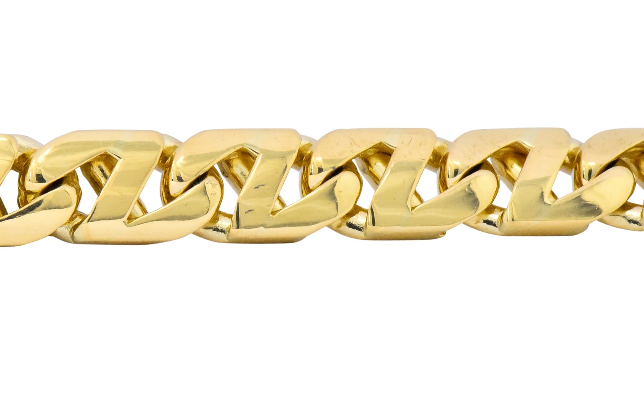 Tiffany & Co. 18 Karat Gold Italian Mariner Unisex Link Bracelet - Wilson's Estate Jewelry