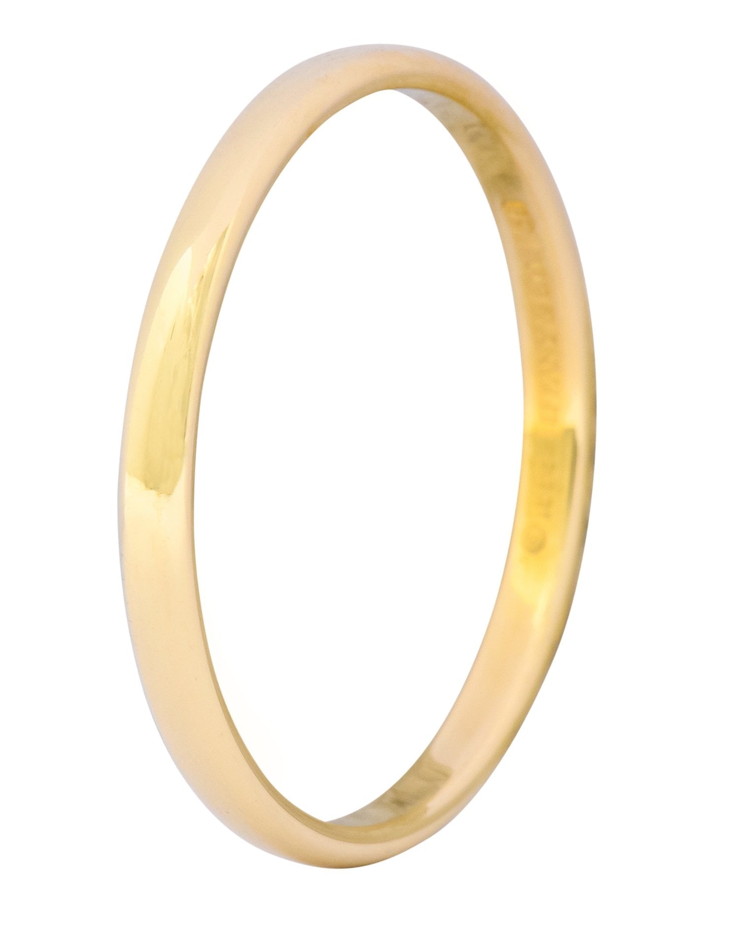 Tiffany & Co. 1999 Modern 18 Karat Gold Stacking Wedding Band Unisex Ring - Wilson's Estate Jewelry