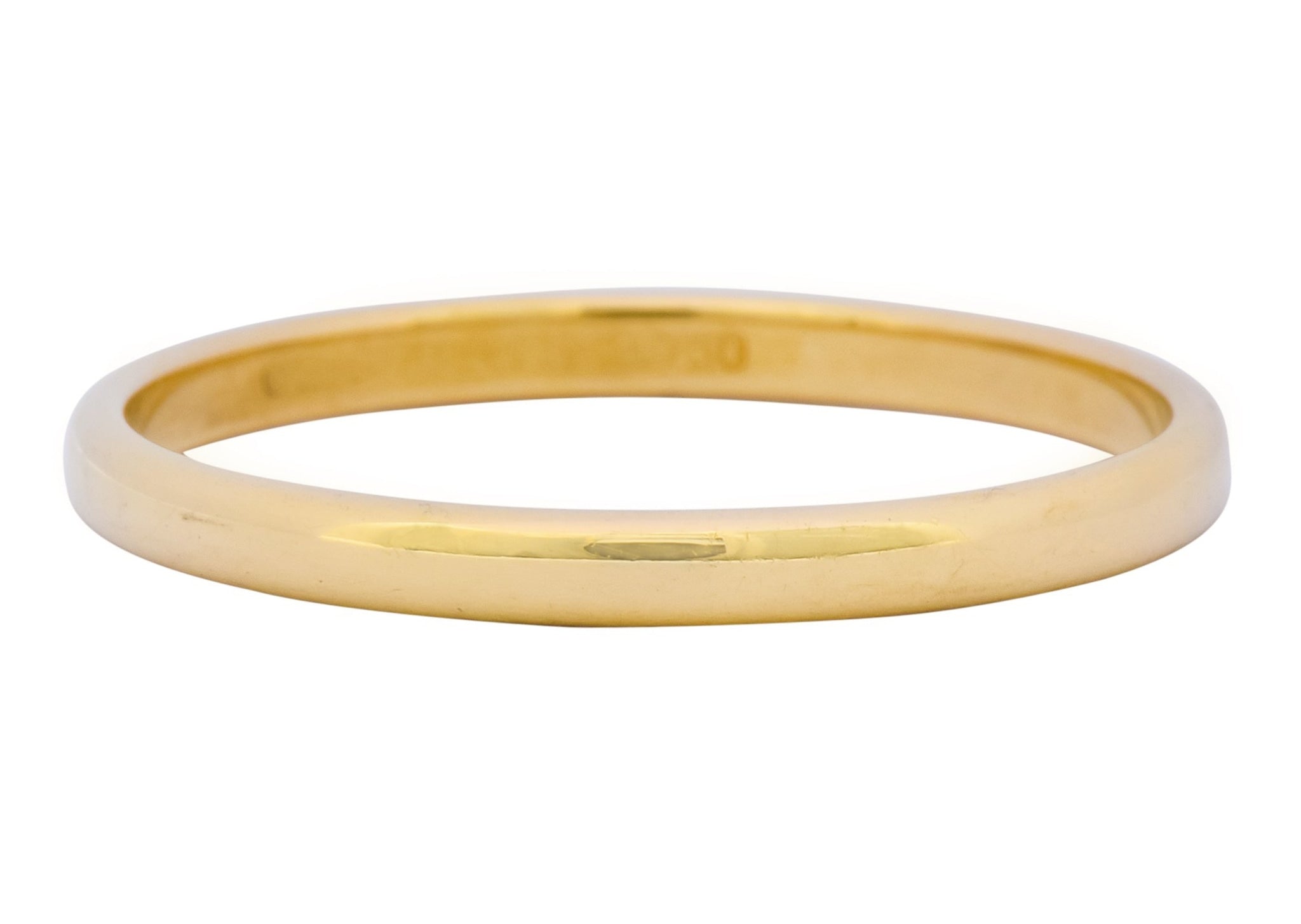 Tiffany & Co. 1999 Modern 18 Karat Gold Stacking Wedding Band Unisex Ring - Wilson's Estate Jewelry