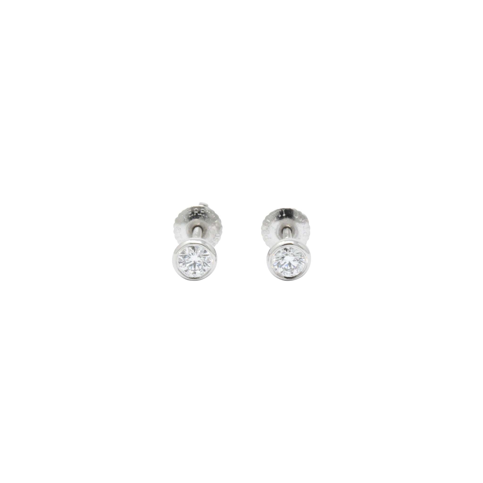 Tiffany & Co. .46CTW Diamond & Platinum Stud Earrings, Elsa Peretti Wilson's Estate Jewelry