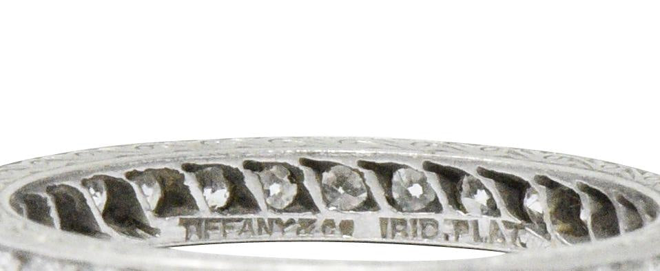 Tiffany & Co. Art Deco 0.64 CTW Diamond And Platinum Eternity Band Wilson's Estate Jewelry