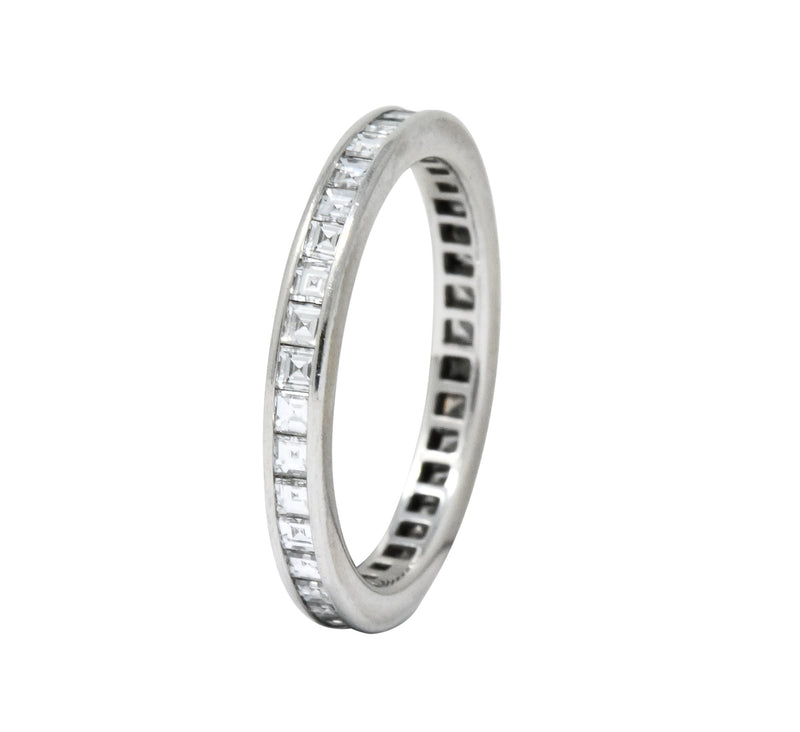 Tiffany & Co. Contemporary British 1.50 CTW Diamond Platinum Eternity Band Ring - Wilson's Estate Jewelry