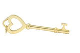 Tiffany & Co. Modern 18 Karat Gold Heart Key Pendant Wilson's Estate Jewelry