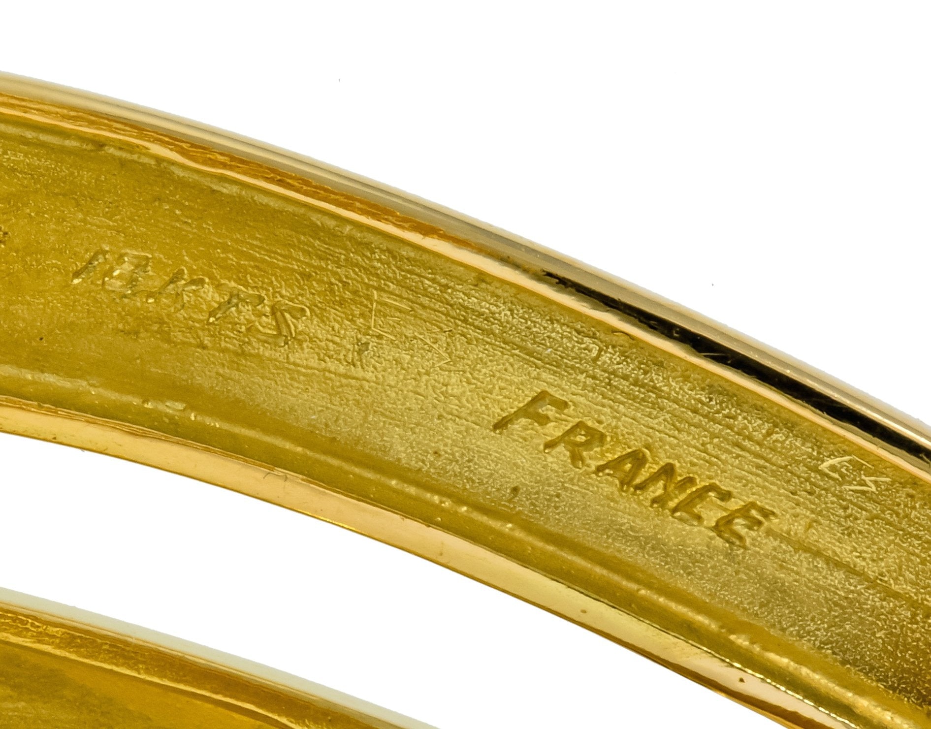 Tiffany & Co. Paloma Picasso French 18 Karat Yellow Gold Criss Cross Cuff Bracelet - Wilson's Estate Jewelry