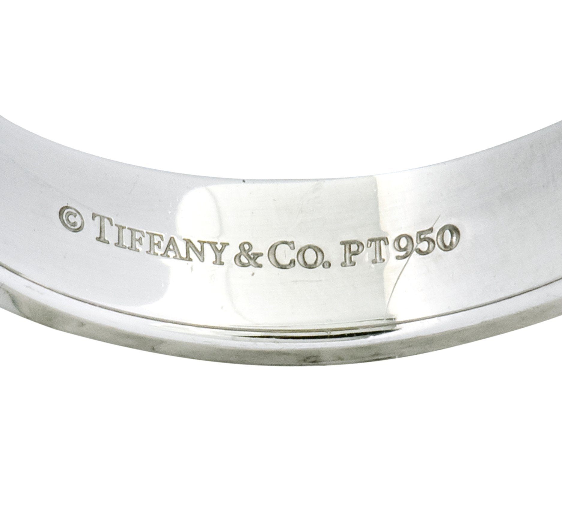 Tiffany & Co. Substantial Platinum Unisex Stacking Wedding Band Ring - Wilson's Estate Jewelry