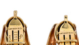 Tiffany & Co. Vintage 14 Karat Gold J Hoop Ear-Clip Earrings - Wilson's Estate Jewelry