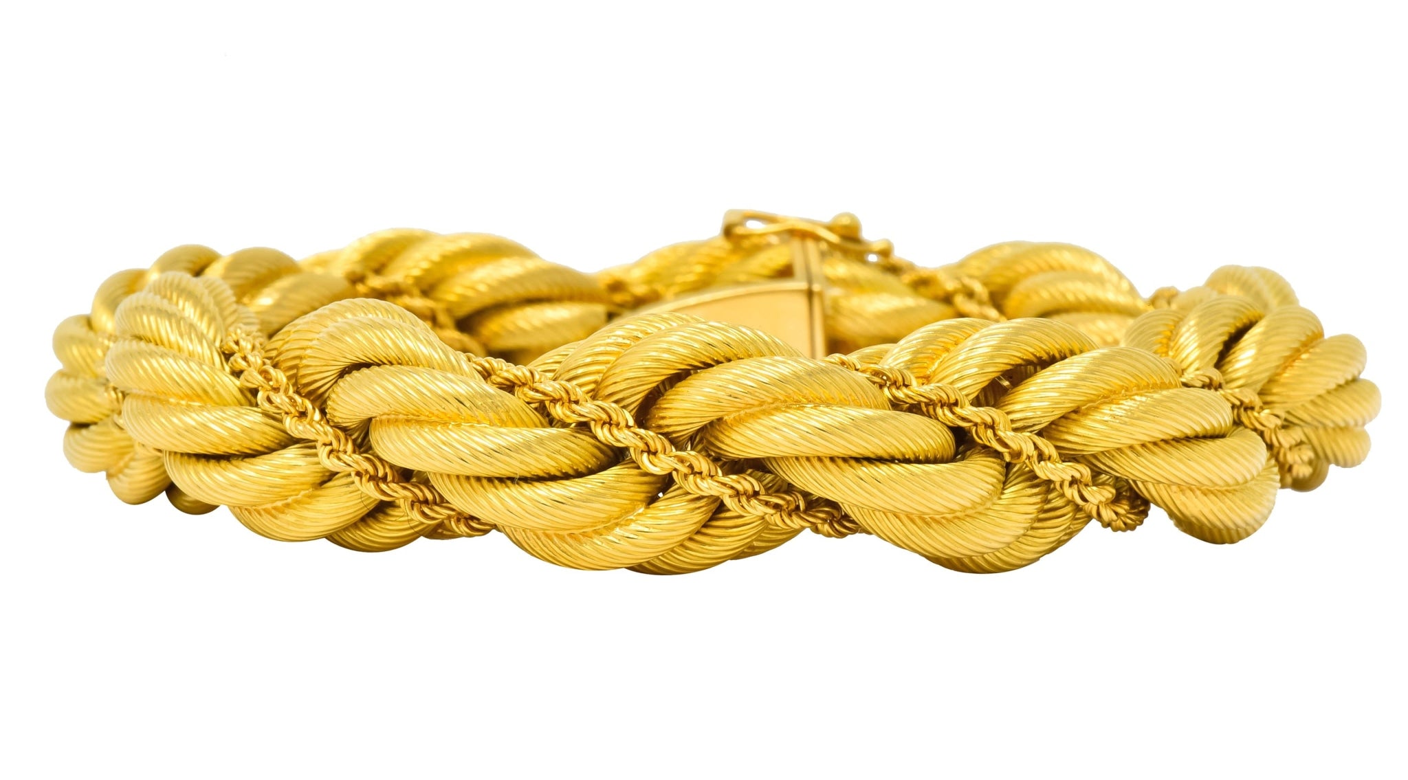 Tiffany & Co. Vintage 18 Karat Gold Large Twisted Rope Bracelet Circa 1970 - Wilson's Estate Jewelry