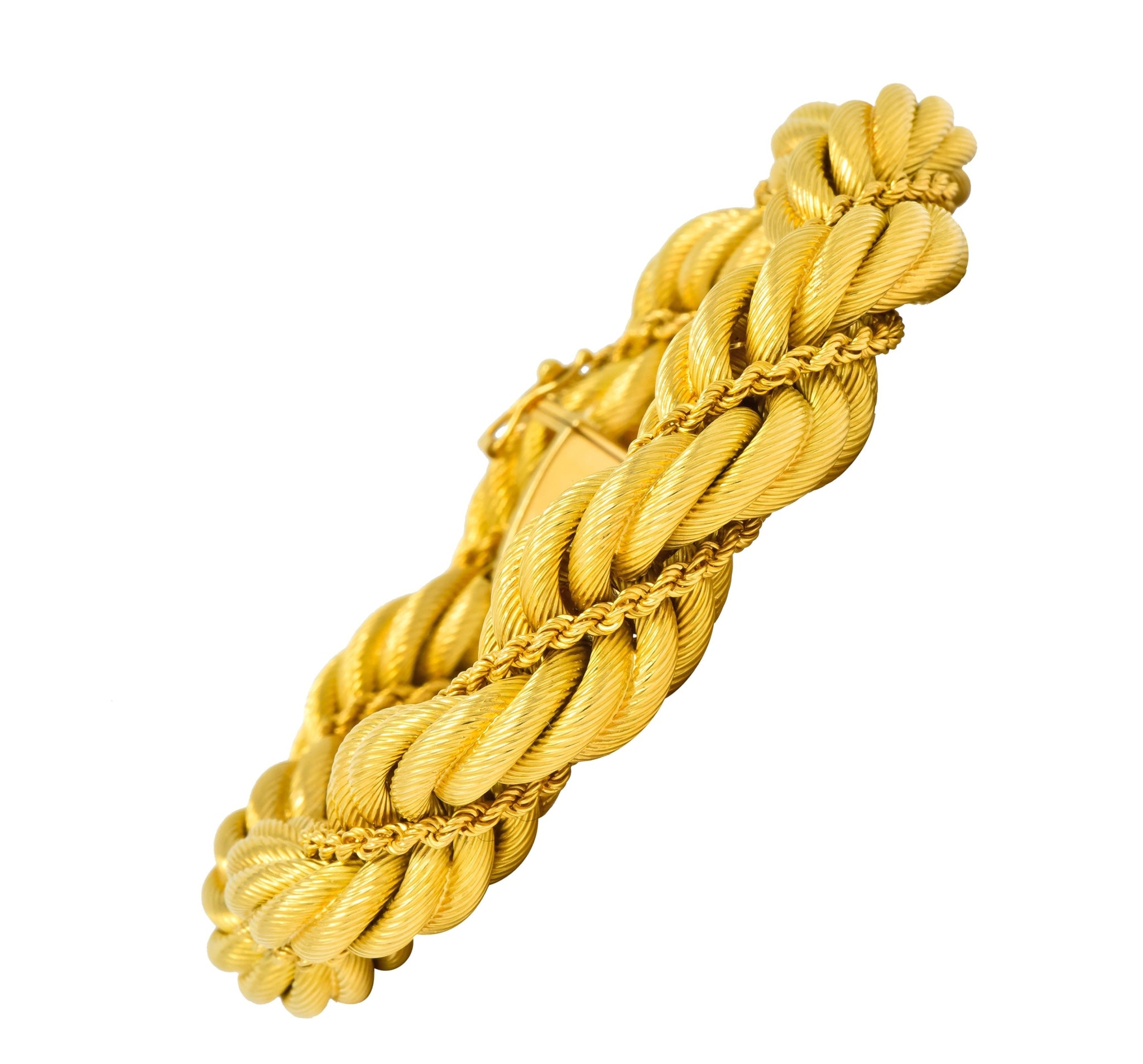 Tiffany & Co. Vintage 18 Karat Gold Large Twisted Rope Bracelet Circa 1970 - Wilson's Estate Jewelry