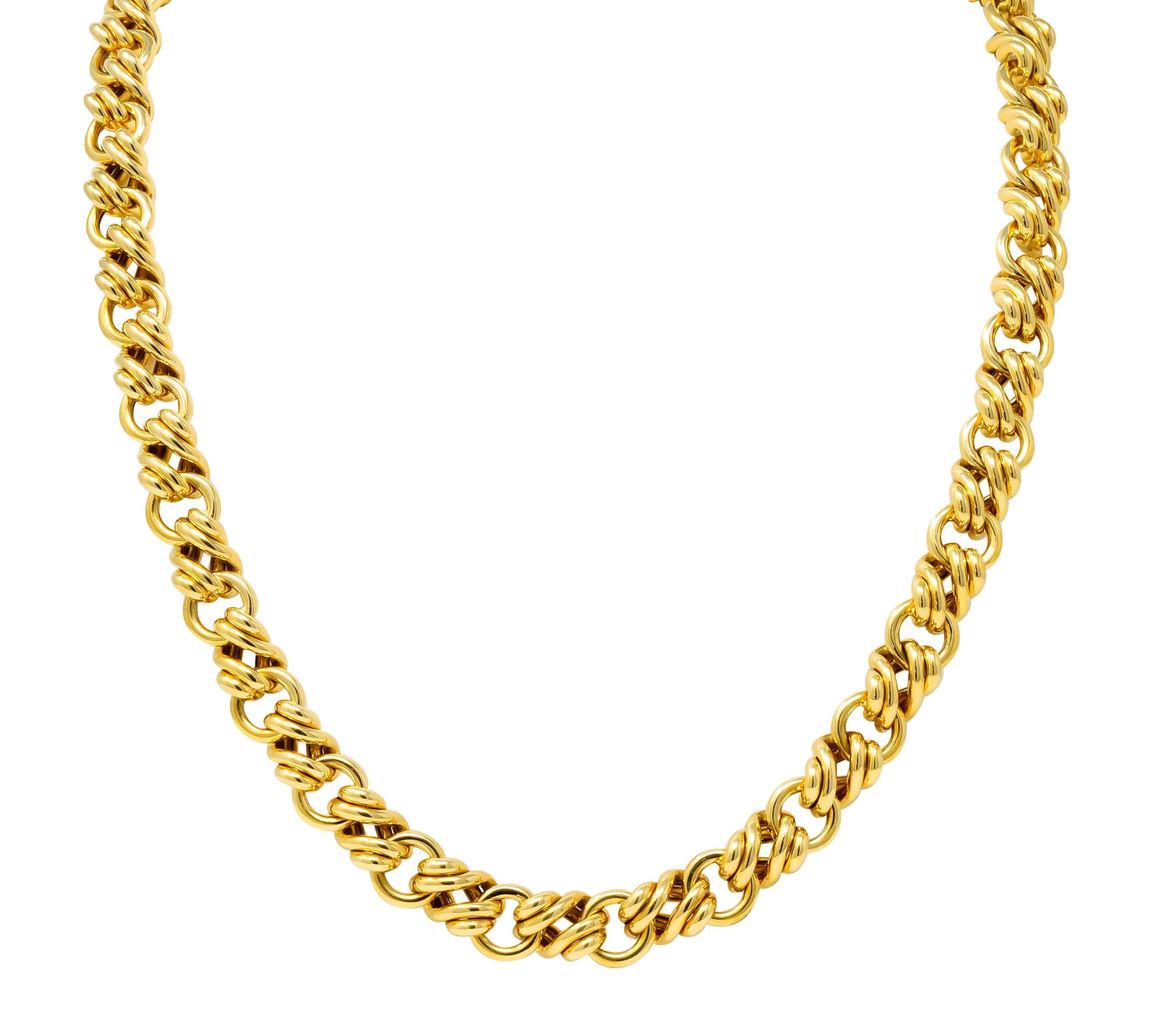 Tiffany & Co. Vintage 18 Karat Yellow Gold Substantially Linked Chain Necklace - Wilson's Estate Jewelry