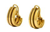 Tiffany & Co. Vintage 1995 18 Karat Gold Atlas Ear-Clip Earrings - Wilson's Estate Jewelry