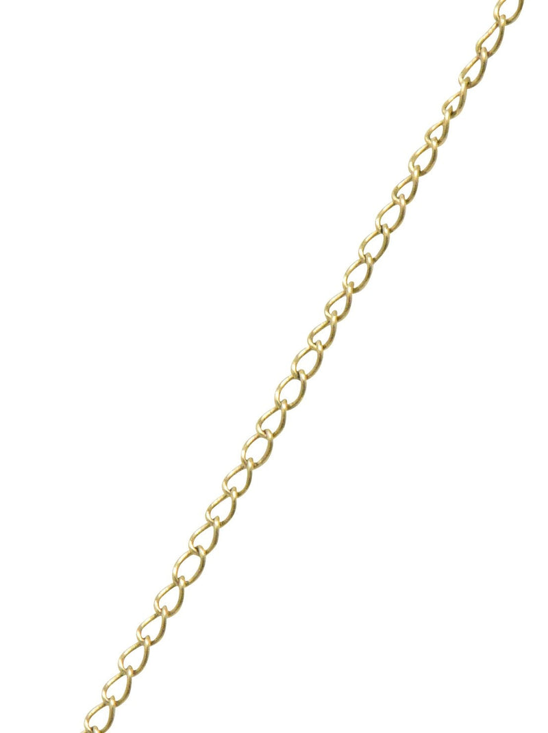 Victorian Diamond Sapphire Seed Pearl 14 Karat Gold Pendant Necklace Wilson's Estate Jewelry
