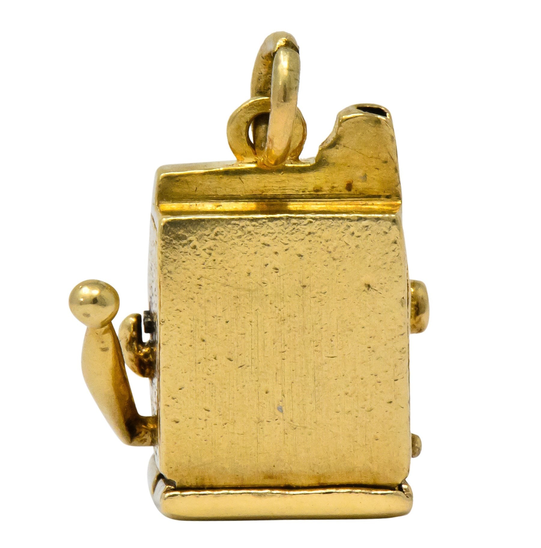 Walter Lampl Articulated Art Deco 14 Karat Gold Slot Machine Charm - Wilson's Estate Jewelry